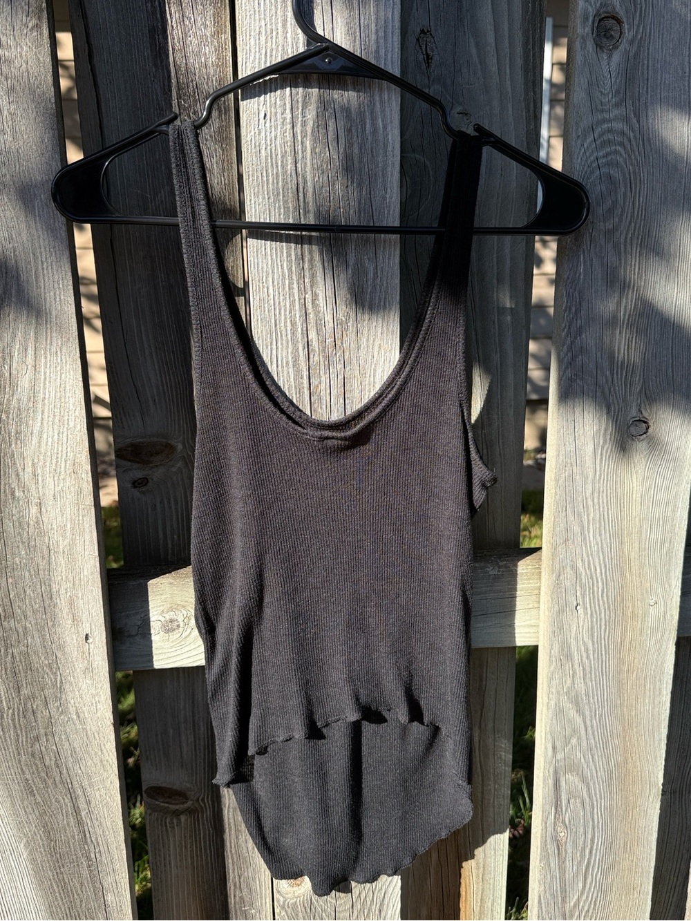 Urban Outfitters high low ribbed tank